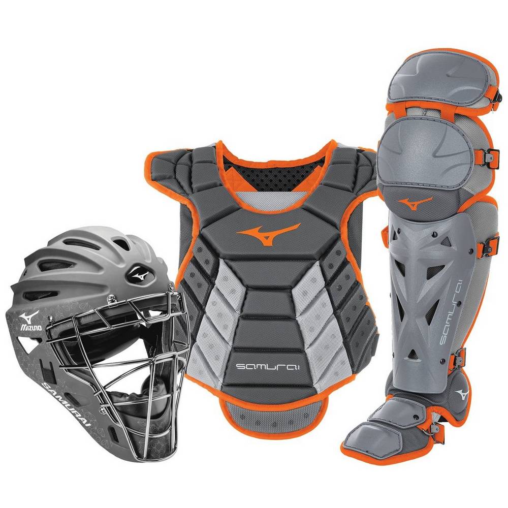 Catchers Gear Mizuno Samurai Boxed (14-15") - Mulher - Cinzentas/Laranja - SBJUT1298